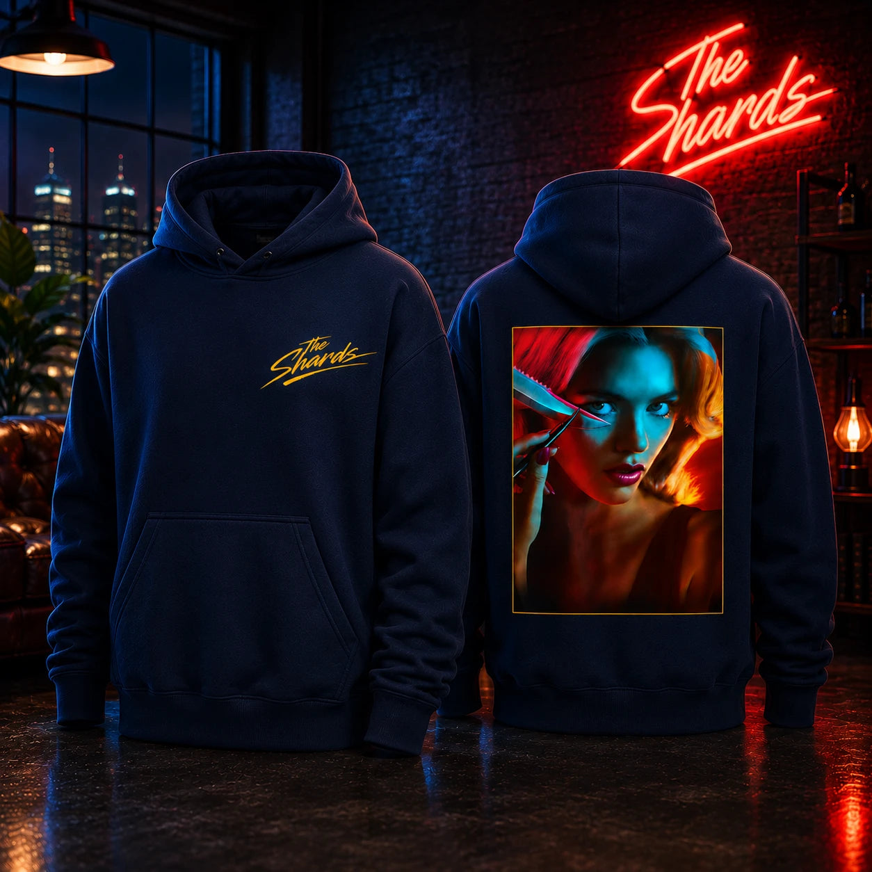 The Shards Susan Reynolds Navy Blue Hoodie