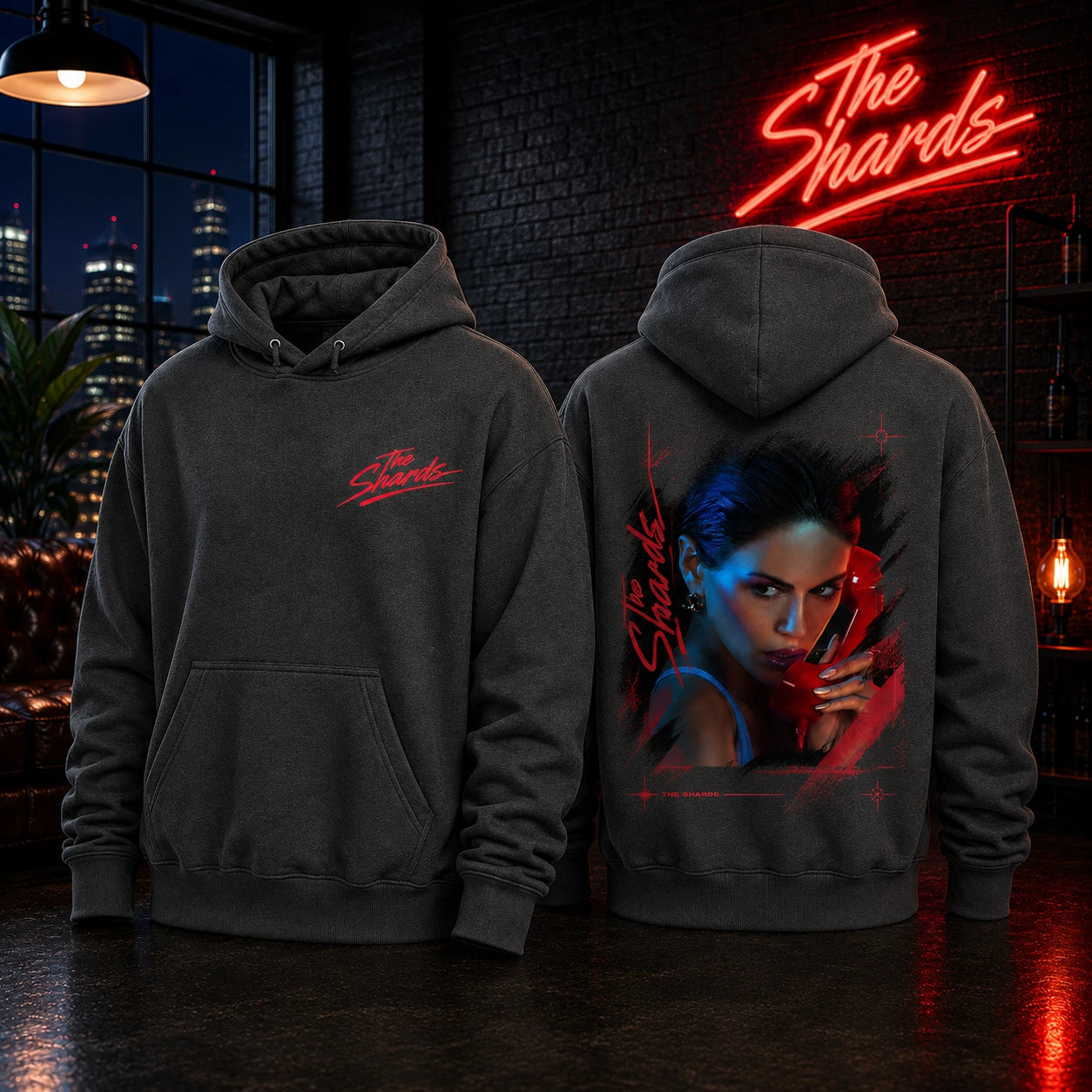 The Shards Debbie Schaffer Dark Gray Hoodie
