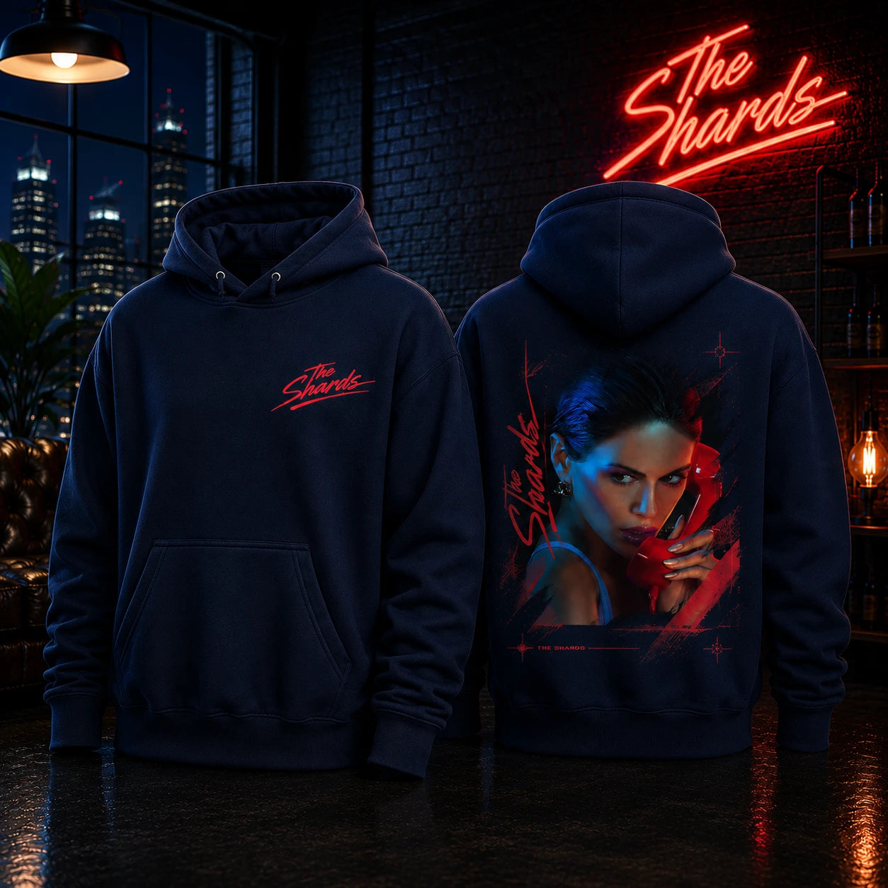 The Shards Debbie Schaffer Navy Blue Hoodie